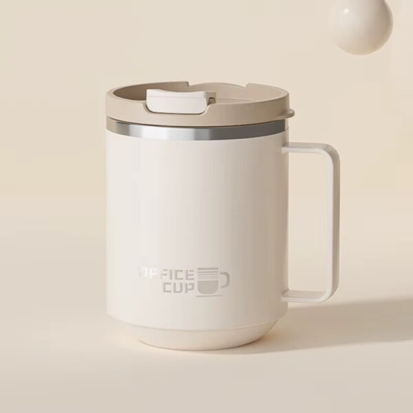 Nerūdijančio plieno termosinis puodelis su dangteliu, 0.5l