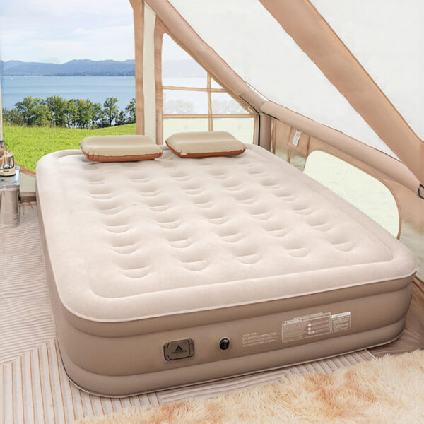 Pripučiamas glamping čiužinys, 152cm su integruojamu kompresoriumi